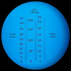 Refratômetro ou refractómetro - Tabela