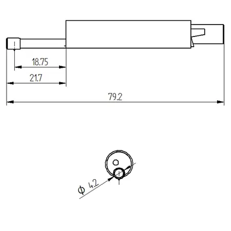 Sensor de reposição padrão Desenho técnico