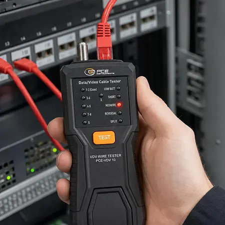Testador de cabos Imagem de aplicação