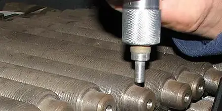 Verificador de material - Imagem de uso