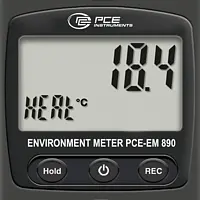 Anemômetro Ecrã