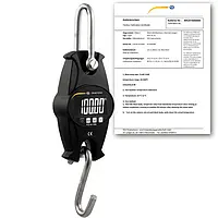 Balança suspensa PCE-HS 100N-ICA incl. certificado de calibração ISO 