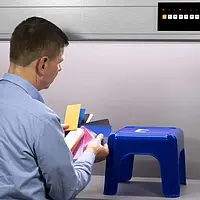 Cabine de luz - Imagem de uso