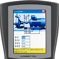 Sistema de alinhamento de eixos Display 2