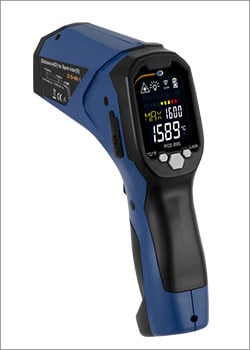 Instrumentos de medición en superficies para comprobar la temperatura