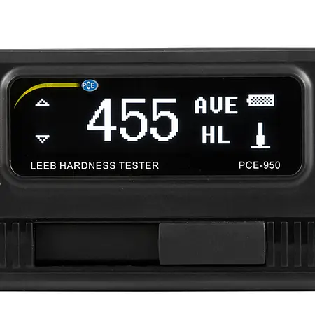 Comprobador de material PCE-950 - Pantalla