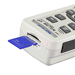 Medidor de agua - Ranura para tarjetas SD
