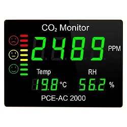 Medidor de CO2 - Frontal