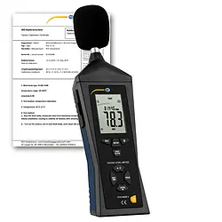 Medidor de sonido incl. certificado de calibración ISO
