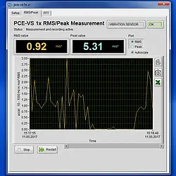 Medidor de vibración PCE-VS12 - Software 2