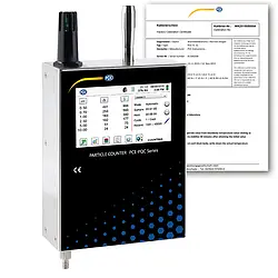 Monitor de polvo PCE-PQC 32EU incl. certificado de calibración
