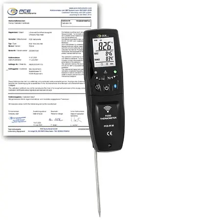 Pirómetro incl. certificado de calibración ISO