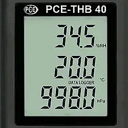 Registrador de humedad y temperatura - Pantalla LCD