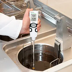 Termómetro para aceite de fritura para alimentos - Utilización