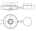 Célula de carga hidráulica - Esquema dimensiones