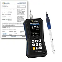 Medidor agrícola PCE-PH 228LAB-HTE-ICA incl. certificado calibración ISO 