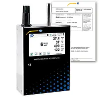 Medidor de CO2 PCE-PQC 35EU incl. certificado de calibración 