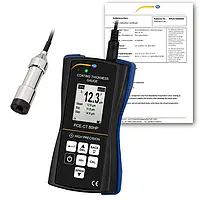 Medidor de espesor PCE-CT 80HP-F5N3-ICA incl. certificado calibración ISO 