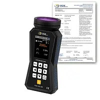 Medidor de revoluciones PCE-LES 308UV-385-ICA incl. certificado calibración ISO 