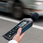 Medidor de sonido - Imagen de uso