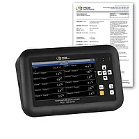 Medidor de temperatura PCE-T 1220-ICA incl. certificado de calibración ISO 