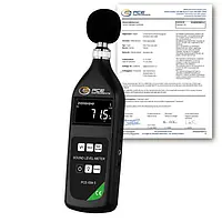 Medidor para prevención y seguridad laboral PCE-ISM 5-ICA incl. certificado de calibración ISO 