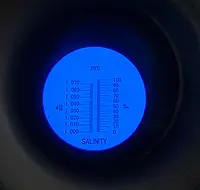 Refractómetro - Escala de medición