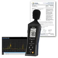 Sonómetro PCE-322ALEQ-ICA incl. certificado de calibración ISO 