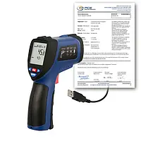 Termómetro infrarrojo PCE-890U-ICA incl. certificado de calibración ISO 
