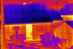 Imagen térmica de una cámara de inspección.