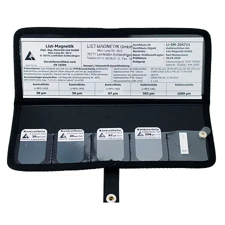 Juego de láminas de calibración