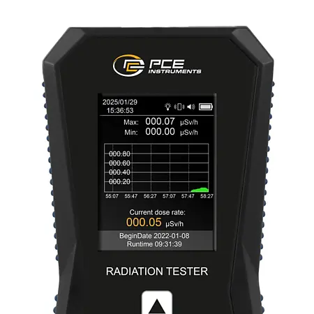 Medidor de radiación Pantalla