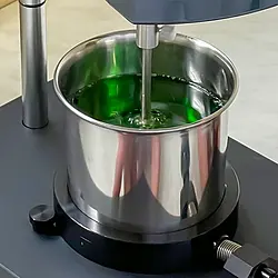 Viscosímetro de laboratorio - Medición de una muestra