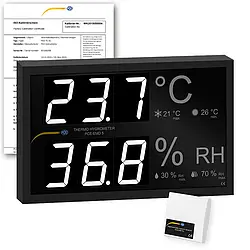 Visualizador de temperatura y humedad ISO