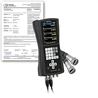 Acelerómetro PCE-VM 400B-ICA incl. certificado calibración ISO 