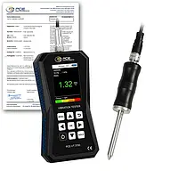 Acelerómetro PCE-VT 3700S-ICA incl. certificado de calibración ISO 