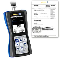 Dinamómetro PCE-DFG NF 5K-ICA incl. certificado calibración ISO 