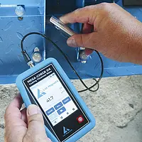 Comprobador de material - Imagen de uso