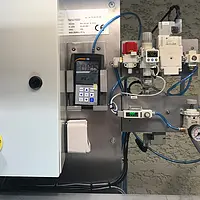 Medidor de climatización HVAC en uso