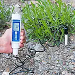 Medidor de pH de suelo - Imagen de uso