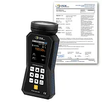 Medidor de revoluciones PCE-LES 308-ICA incl. certificado calibración ISO 