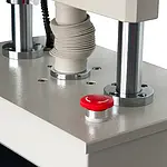 Máquina de ensayo motorizada con calibre digital - Interruptor