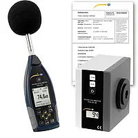 Sonómetro PCE-432-SC 09-ICA incl. certificado de calibración ISO 