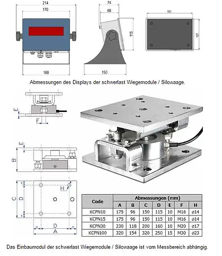 Silowaage KCPN30-DGT20PB