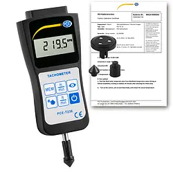 Tachometer PCE-T236-ICA inklusive ISO-kalibreringscertifikat
