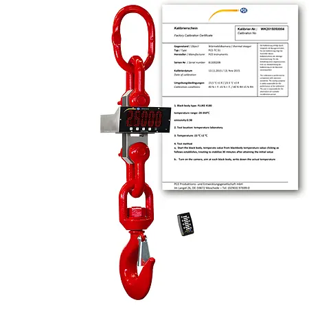 Digital-Kranwhaage PCE-CSI 25-ICA inklusive ISO-kalibreringscertifikat