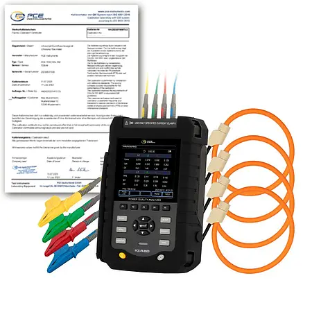 3-faset installationstester PCE-PA 8500 HP-ICA inkl. ISO Kalibreringscertifikat