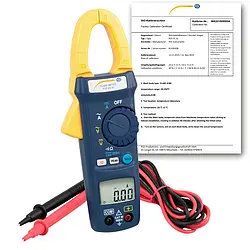 Amperemeter PCE-DC 41-ICA inklusive ISO-kalibreringscertifikat