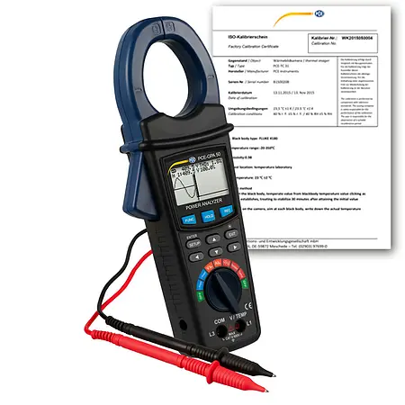 Amperemeter PCE-GPA 50-ICA inklusive ISO-kalibreringscertifikat