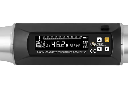 Beton test hammer / Sclerometer Skærm